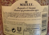 Maille, Whole Grain Mustard - حقائق غذائية