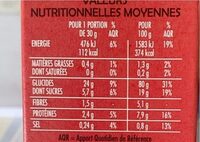 Riz & blé complet - Fruits rouges - حقائق غذائية - fr