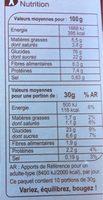 Stylesse CHOCOLAT AU LAIT - حقائق غذائية - fr