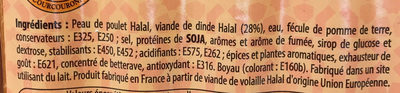 Saucisses de volaille Halal - المكونات - fr