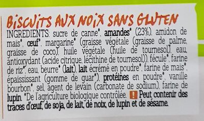 Biscuit aux noix - مكونات - fr