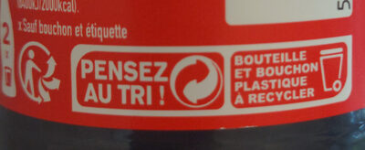Coca-cola zéro - Recycling instructions and/or packaging information - fr
