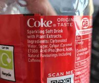 Coca-Cola Original Taste - المكونات - en