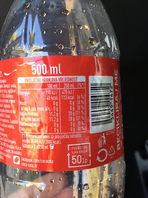 Coca-Cola Original Taste - حقائق غذائية - en