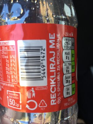 Coca-Cola Original Taste - Recycling instructions and/or packaging information - en