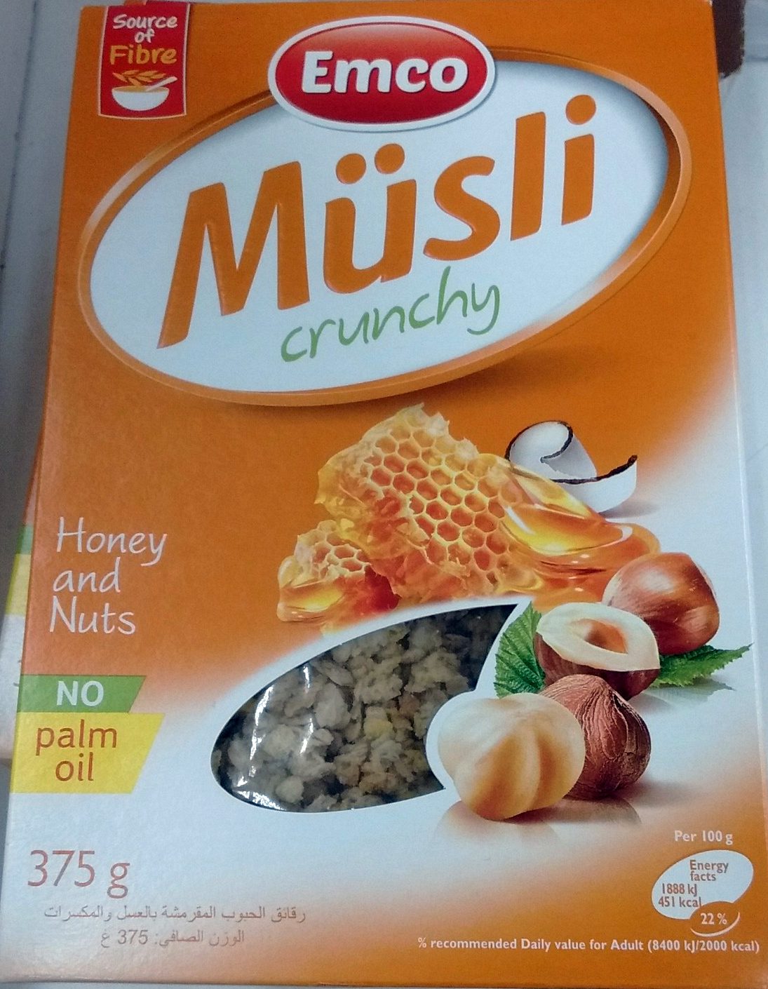 Müsli Crunchy Honey & Nuts - نتاج - fr