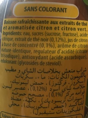 Lipton citron Ice Tea - مكونات - fr